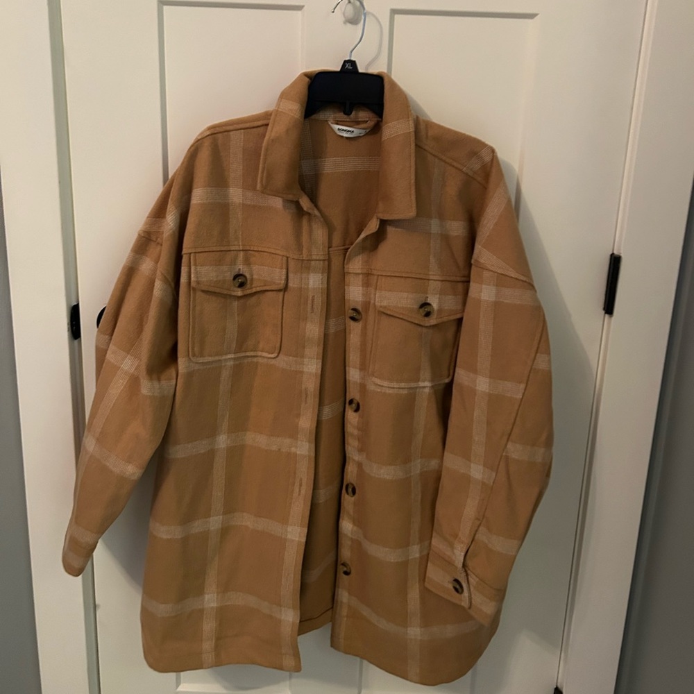 Sonoma Camel Plaid Jacket